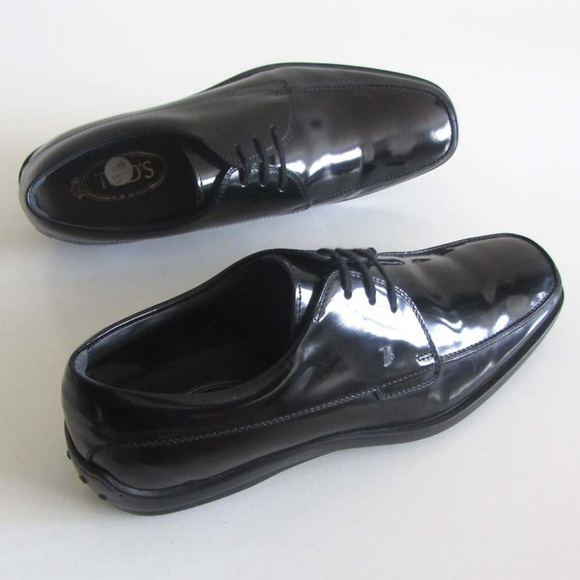 TOD\'S logo patent moc toe dress shoes 9.5 /10.5 US main image 3